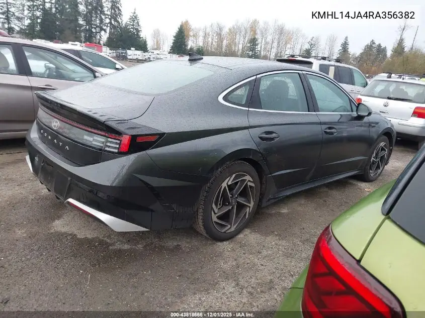 KMHL14JA4RA356382 2024 Hyundai Sonata Sel