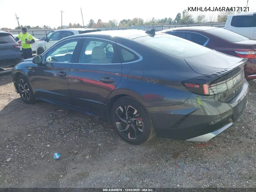 KMHL64JA6RA417121 2024 Hyundai Sonata Sel