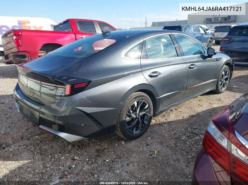 KMHL64JA6RA417121 2024 Hyundai Sonata Sel