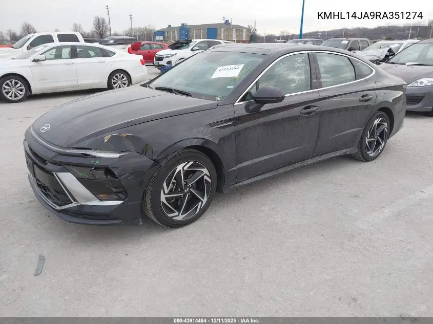 KMHL14JA9RA351274 2024 Hyundai Sonata Sel