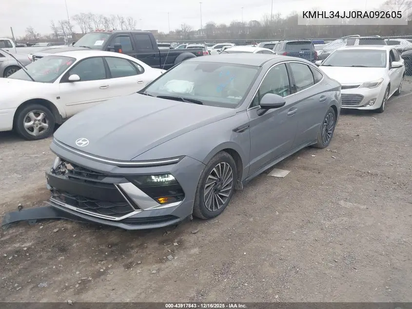 KMHL34JJ0RA092605 2024 Hyundai Sonata Hybrid Sel