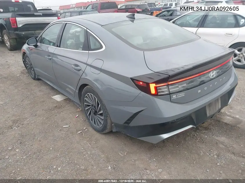 KMHL34JJ0RA092605 2024 Hyundai Sonata Hybrid Sel