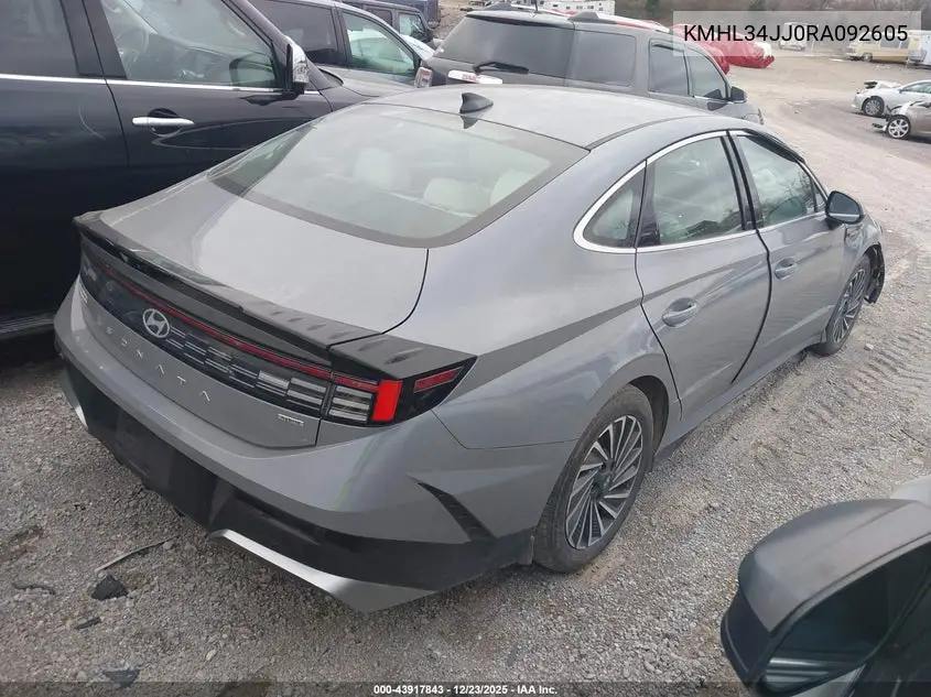 KMHL34JJ0RA092605 2024 Hyundai Sonata Hybrid Sel