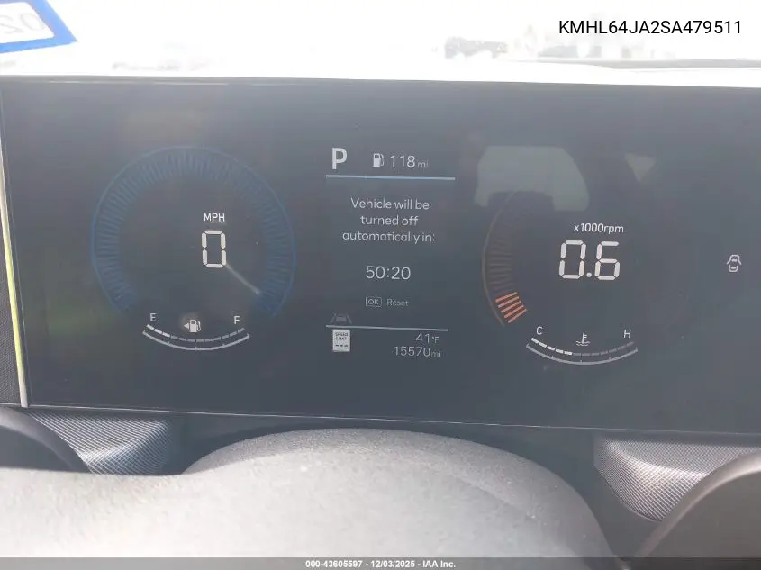 KMHL64JA2SA479511 2025 Hyundai Sonata Sel