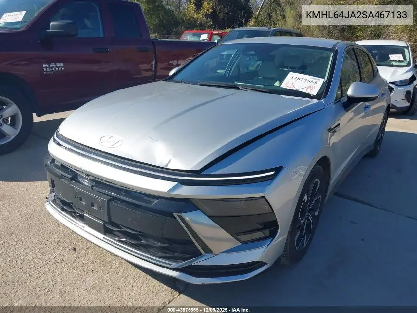 KMHL64JA2SA467133 2025 Hyundai Sonata Sel