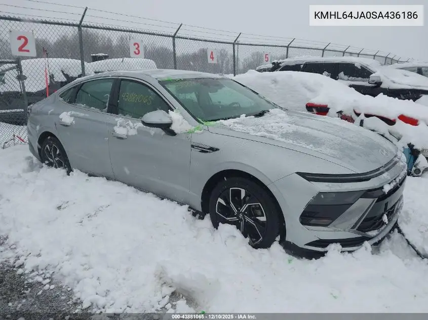 KMHL64JA0SA436186 2025 Hyundai Sonata Sel
