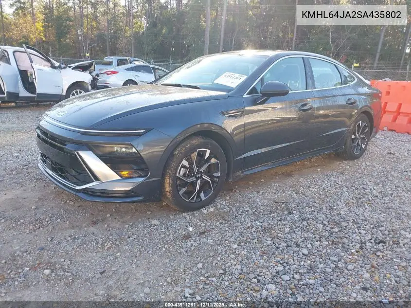 KMHL64JA2SA435802 2025 Hyundai Sonata Sel