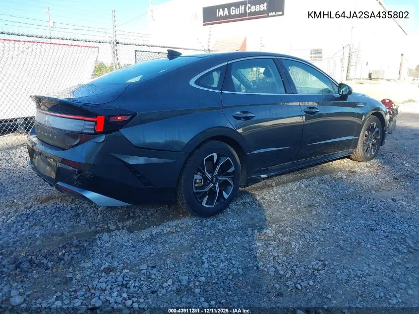 KMHL64JA2SA435802 2025 Hyundai Sonata Sel