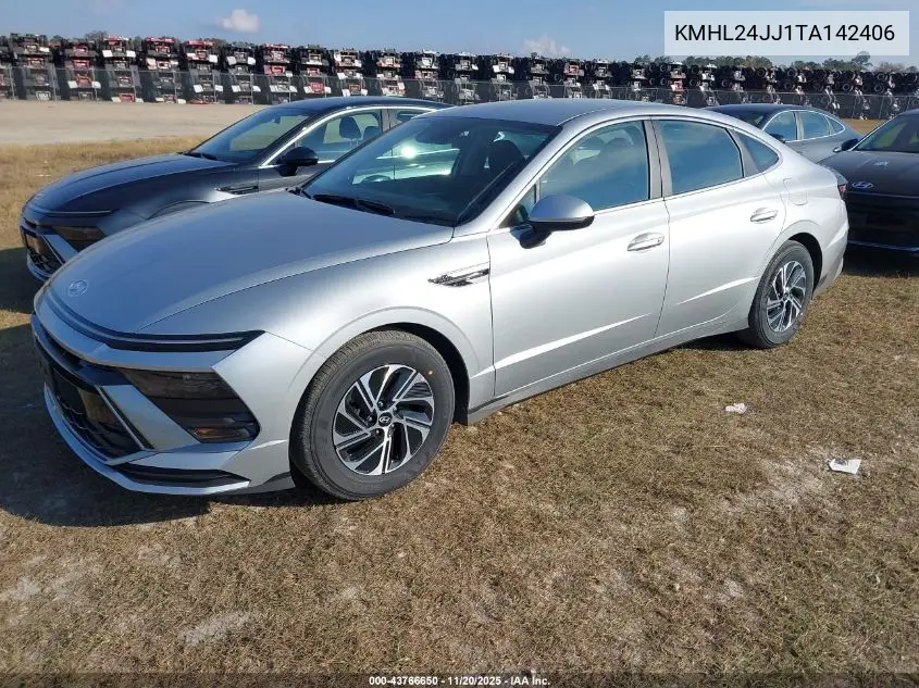 KMHL24JJ1TA142406 2026 Hyundai Sonata Hybrid Blue