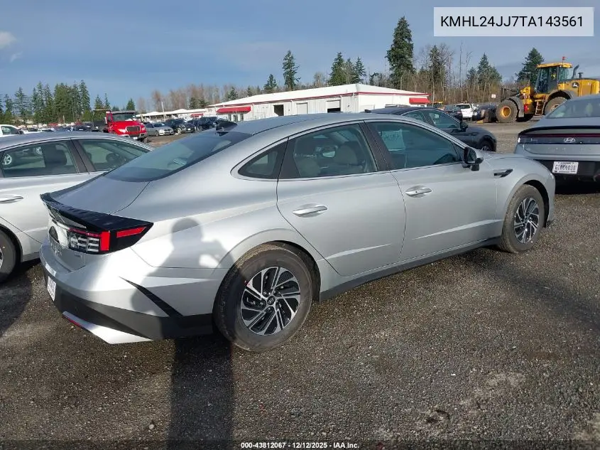KMHL24JJ7TA143561 2026 Hyundai Sonata Hybrid Blue