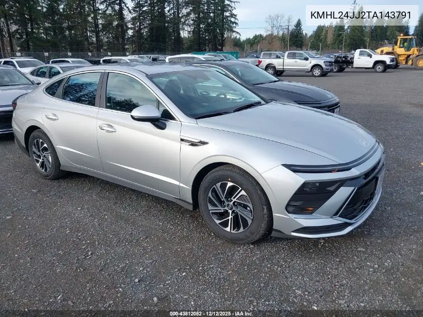 KMHL24JJ2TA143791 2026 Hyundai Sonata Hybrid Blue
