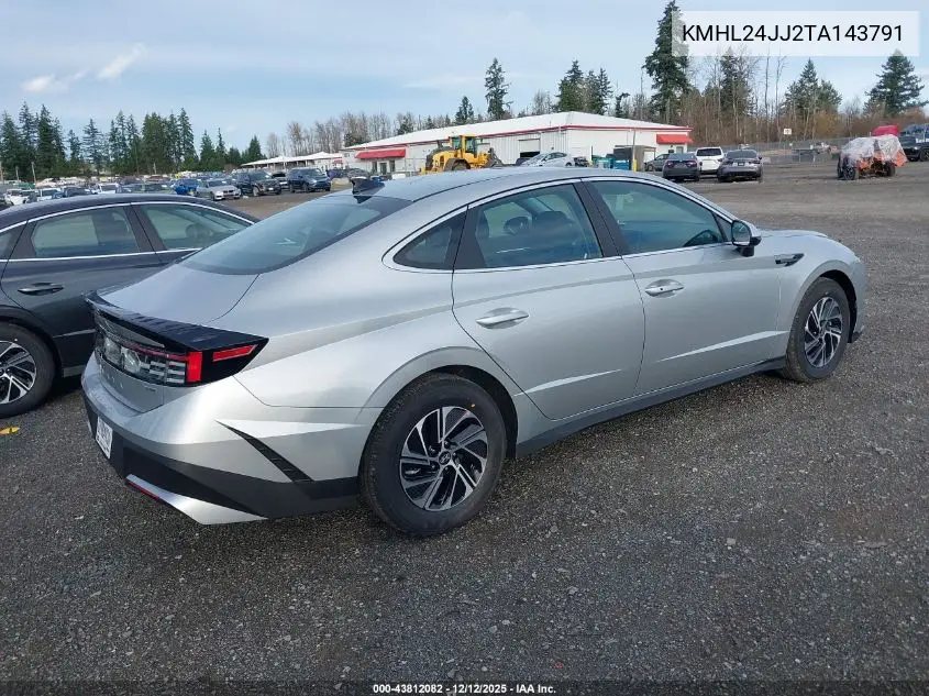 KMHL24JJ2TA143791 2026 Hyundai Sonata Hybrid Blue