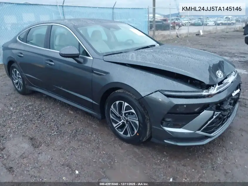 KMHL24JJ5TA145146 2026 Hyundai Sonata Hybrid Blue