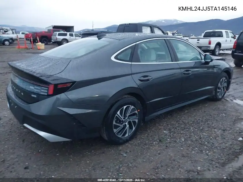 KMHL24JJ5TA145146 2026 Hyundai Sonata Hybrid Blue