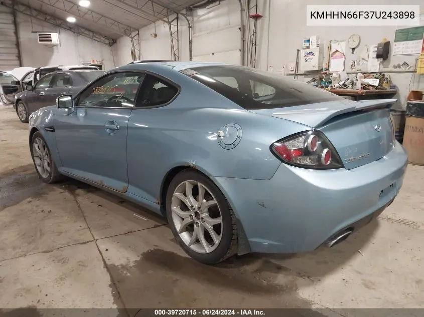 KMHHN66F37U243898 2007 Hyundai Tiburon Gt/Gt Limited/Se