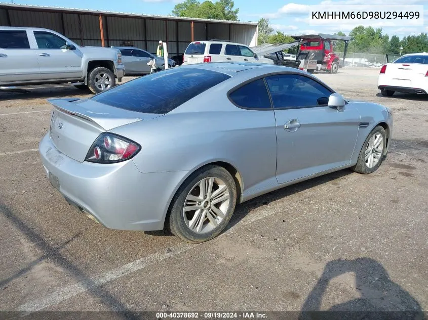 KMHHM66D98U294499 2008 Hyundai Tiburon Gs