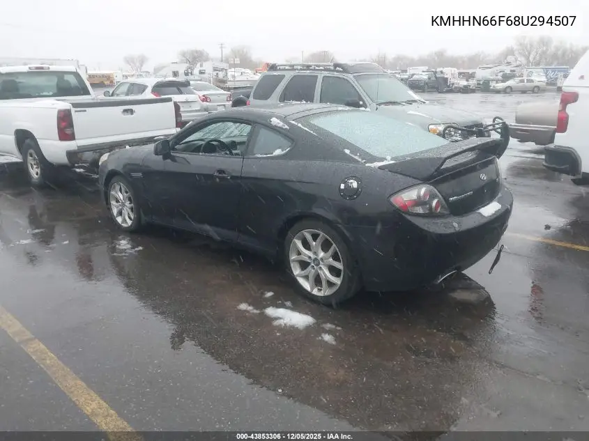 KMHHN66F68U294507 2008 Hyundai Tiburon Gt/Gt Limited/Se