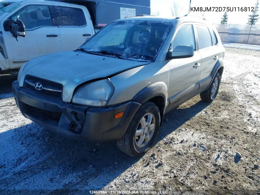 KM8JM72D75U116812 2005 Hyundai Tucson Gl/Gls