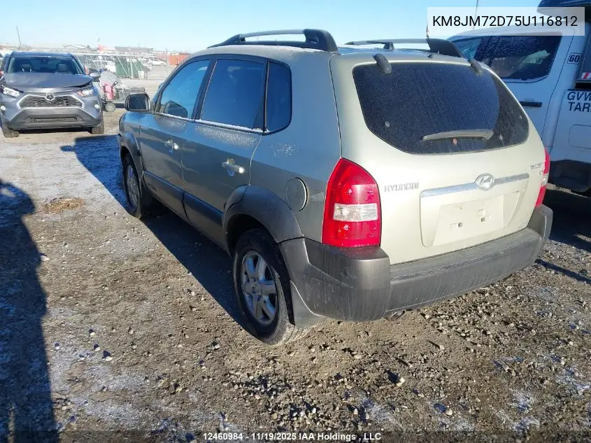 KM8JM72D75U116812 2005 Hyundai Tucson Gl/Gls