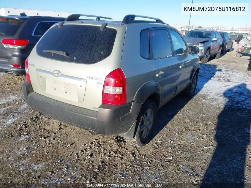 KM8JM72D75U116812 2005 Hyundai Tucson Gl/Gls