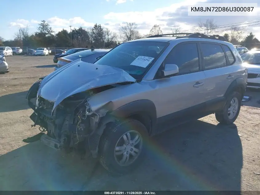 KM8JN72D86U300087 2006 Hyundai Tucson Gls/Limited