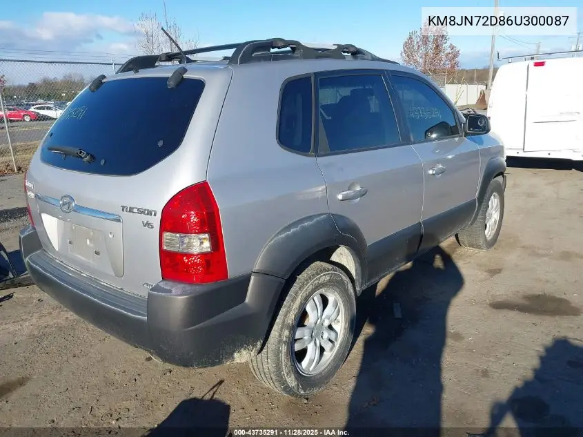 KM8JN72D86U300087 2006 Hyundai Tucson Gls/Limited