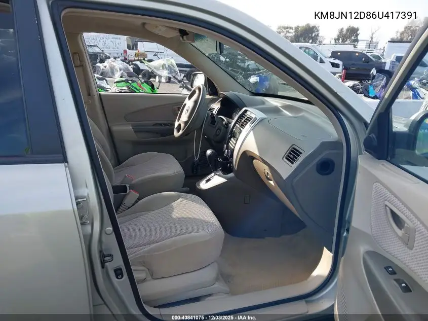 KM8JN12D86U417391 2006 Hyundai Tucson Gls/Limited