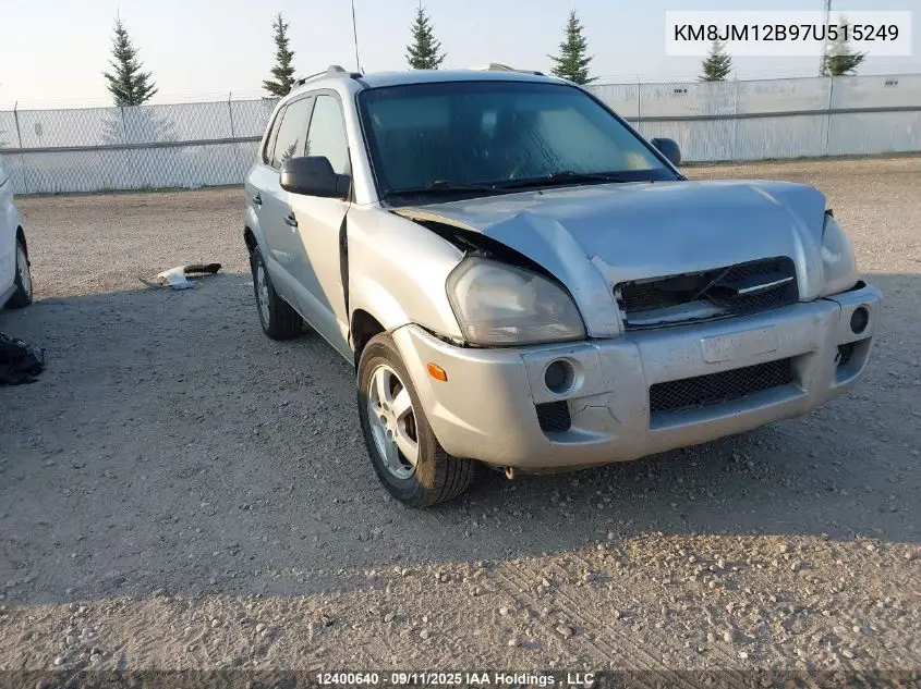 KM8JM12B97U515249 2007 Hyundai Tucson Gl