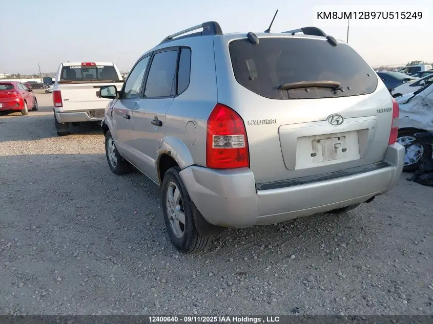 KM8JM12B97U515249 2007 Hyundai Tucson Gl