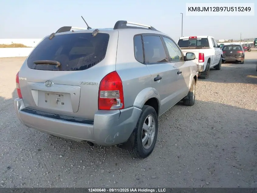 KM8JM12B97U515249 2007 Hyundai Tucson Gl