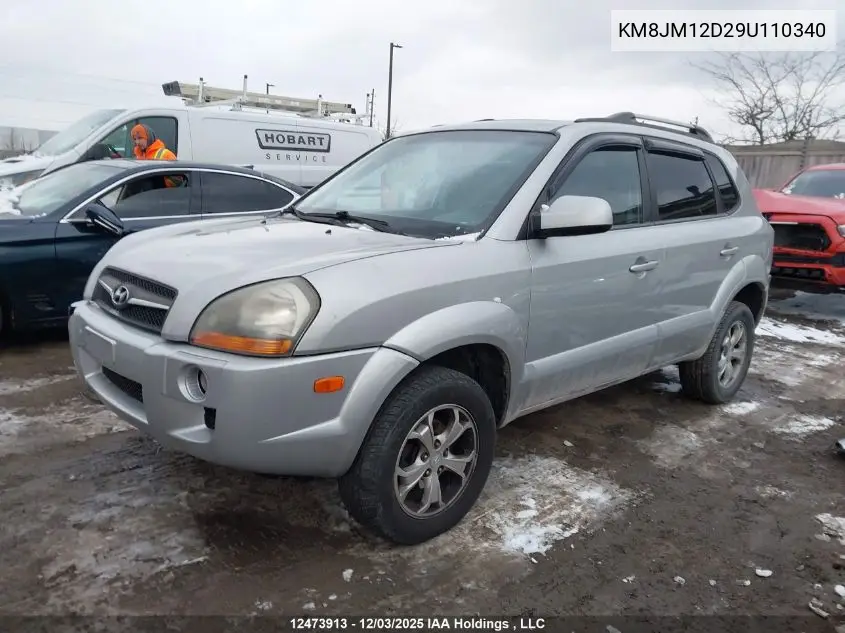 KM8JM12D29U110340 2009 Hyundai Tucson Gls