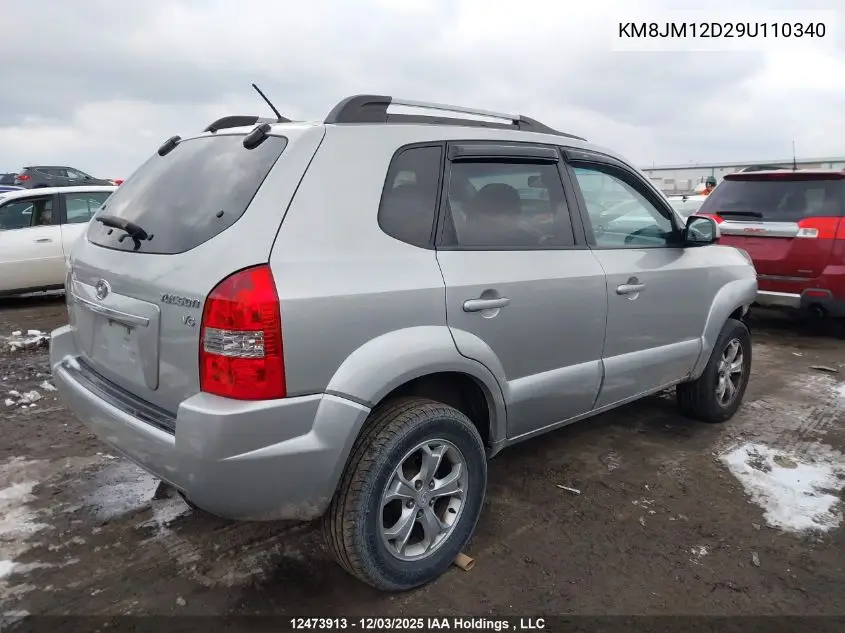 KM8JM12D29U110340 2009 Hyundai Tucson Gls