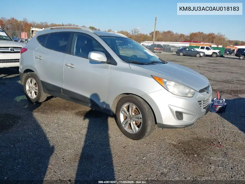 KM8JU3AC0AU018183 2010 Hyundai Tucson Gls