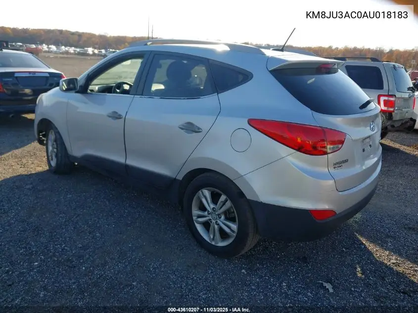 KM8JU3AC0AU018183 2010 Hyundai Tucson Gls