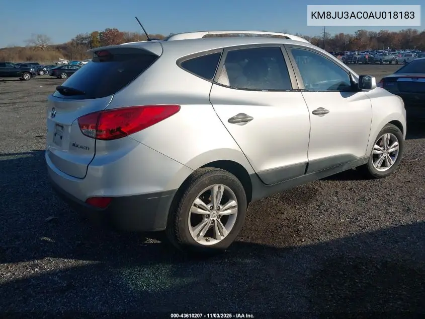 KM8JU3AC0AU018183 2010 Hyundai Tucson Gls