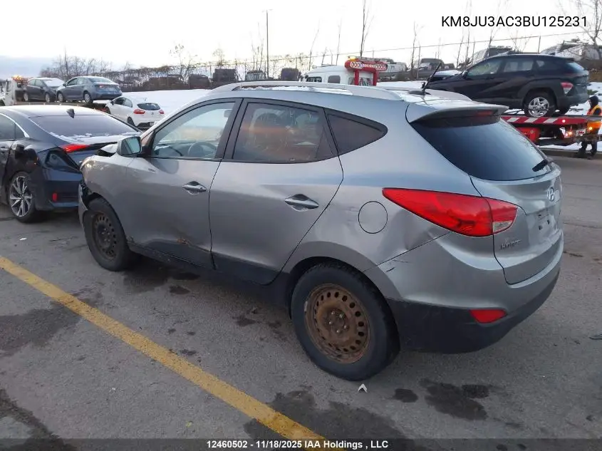 KM8JU3AC3BU125231 2011 Hyundai Tucson