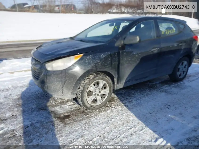 KM8JTCACXBU274318 2011 Hyundai Tucson Gl/Gls