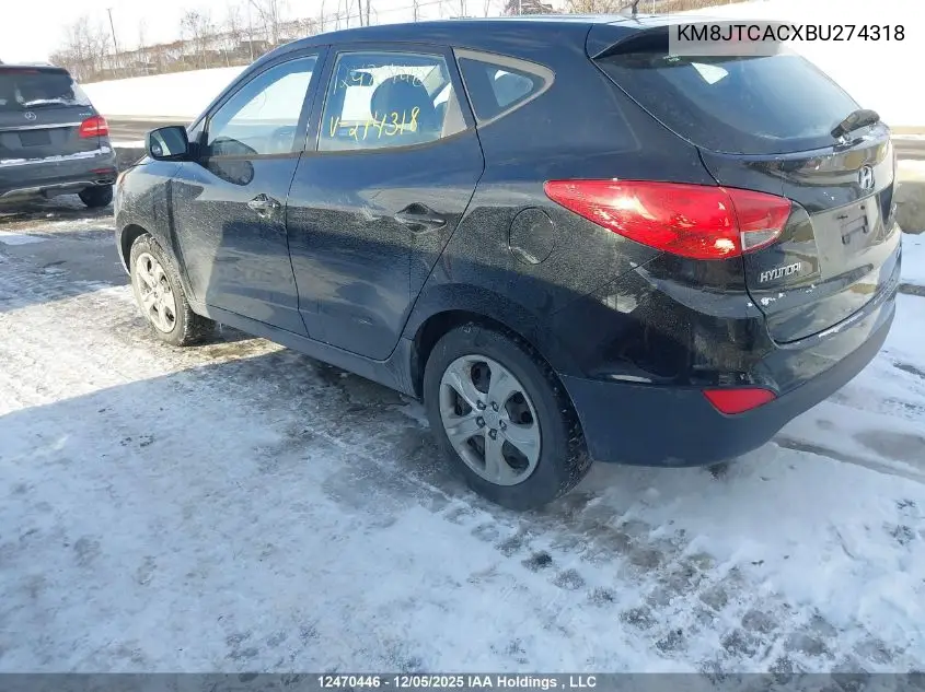 KM8JTCACXBU274318 2011 Hyundai Tucson Gl/Gls