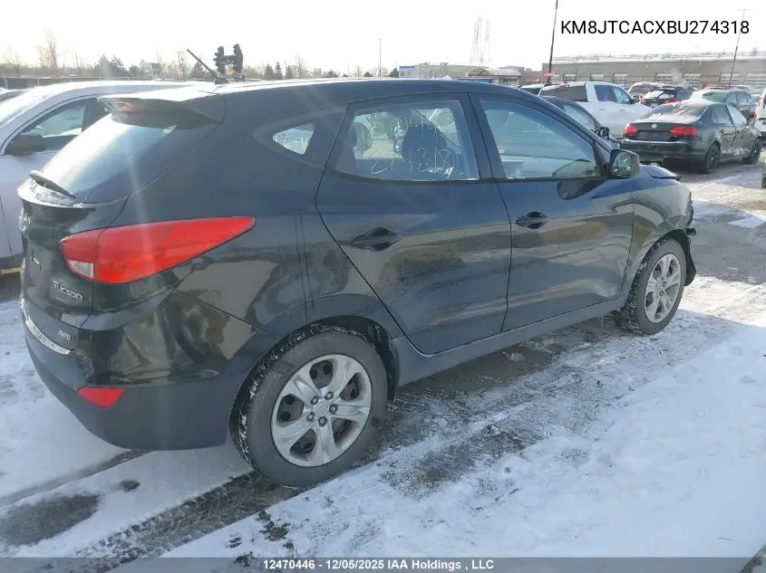 KM8JTCACXBU274318 2011 Hyundai Tucson Gl/Gls
