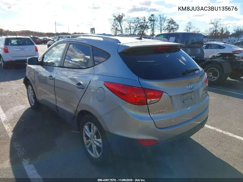KM8JU3AC3BU135676 2011 Hyundai Tucson Gls