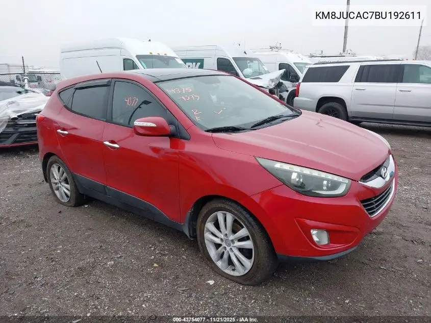 KM8JUCAC7BU192611 2011 Hyundai Tucson Limited