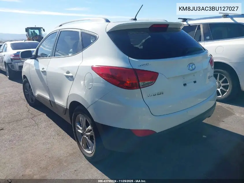 KM8JU3AC3BU127027 2011 Hyundai Tucson Gls