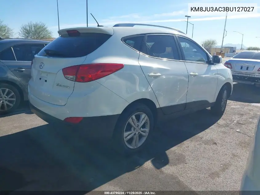 KM8JU3AC3BU127027 2011 Hyundai Tucson Gls