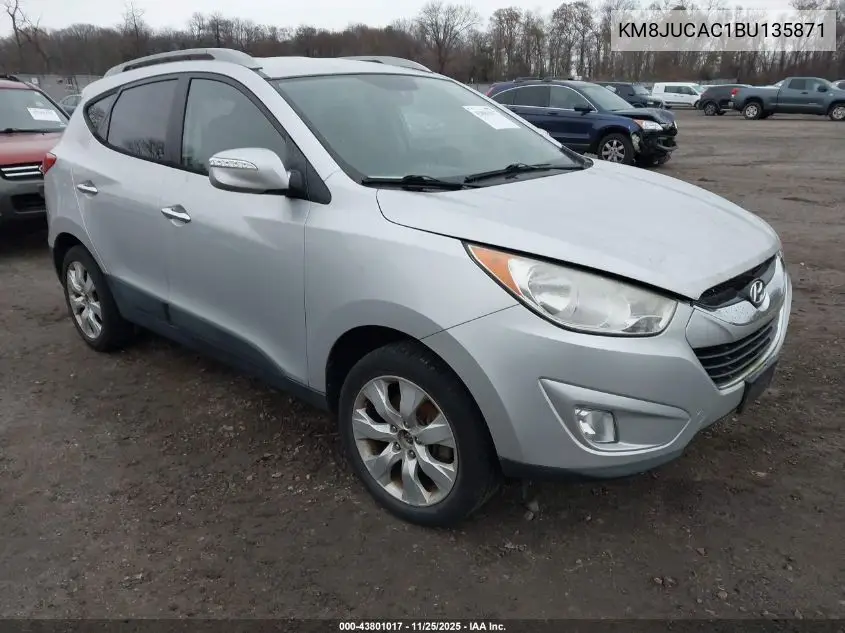 KM8JUCAC1BU135871 2011 Hyundai Tucson Limited
