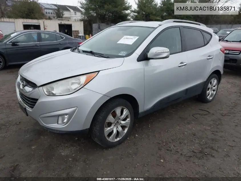 KM8JUCAC1BU135871 2011 Hyundai Tucson Limited