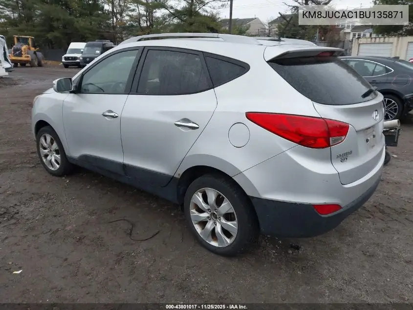 KM8JUCAC1BU135871 2011 Hyundai Tucson Limited