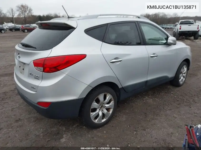 KM8JUCAC1BU135871 2011 Hyundai Tucson Limited