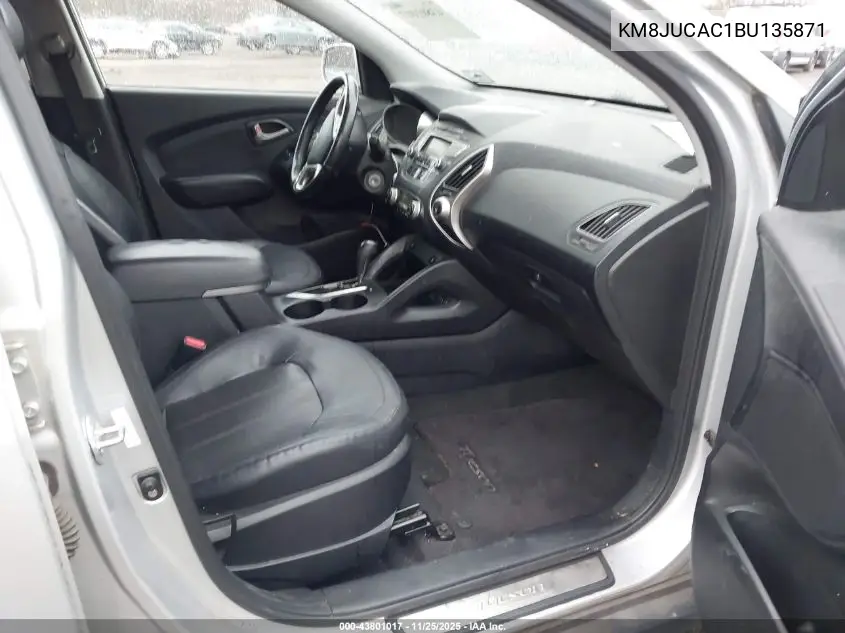 KM8JUCAC1BU135871 2011 Hyundai Tucson Limited
