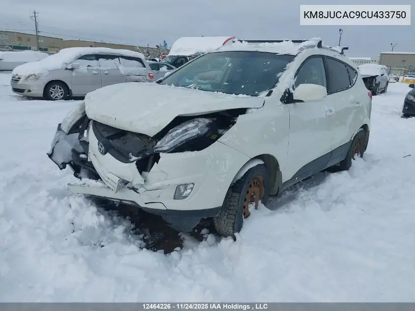 KM8JUCAC9CU433750 2012 Hyundai Tucson Gls