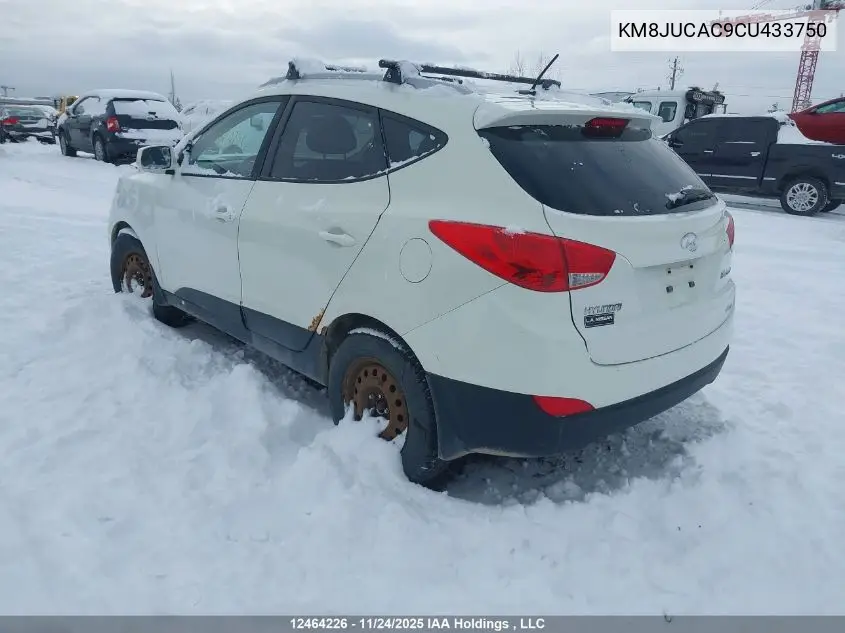 KM8JUCAC9CU433750 2012 Hyundai Tucson Gls